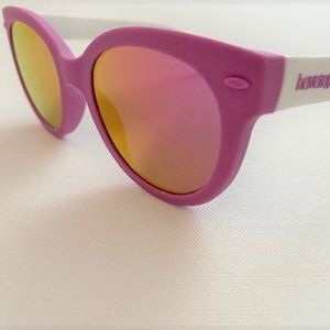 Havaianas Noronha/S 22UVQ Lilac White w/Purple Mirror 47mm Sunglasses